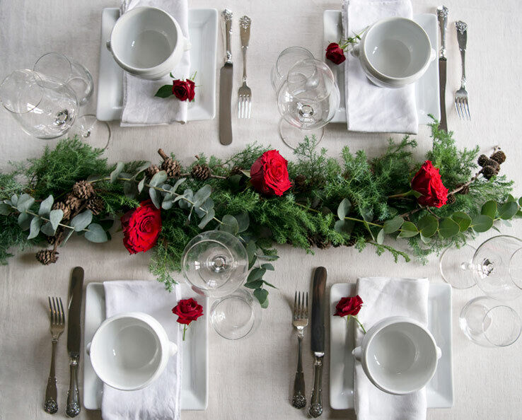 De fineste r&oslash;de rosene til jul